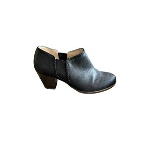 LifeStride Women’s Joelle‎ Faux Leather Heeled Ankle Boots Black Size 11W